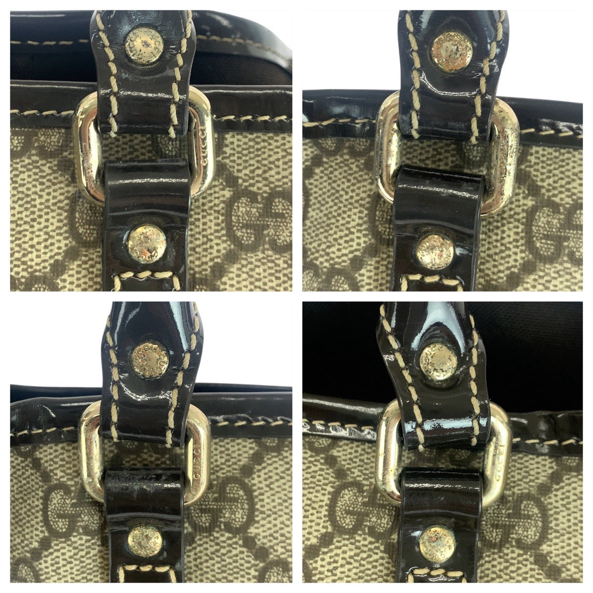 21231
GUCCI グッチ ベージュ ブラウン ゴールド金具 GGスプリームキャンバス 197953 トートバッグ ショルダーバッグ レディース ABP36