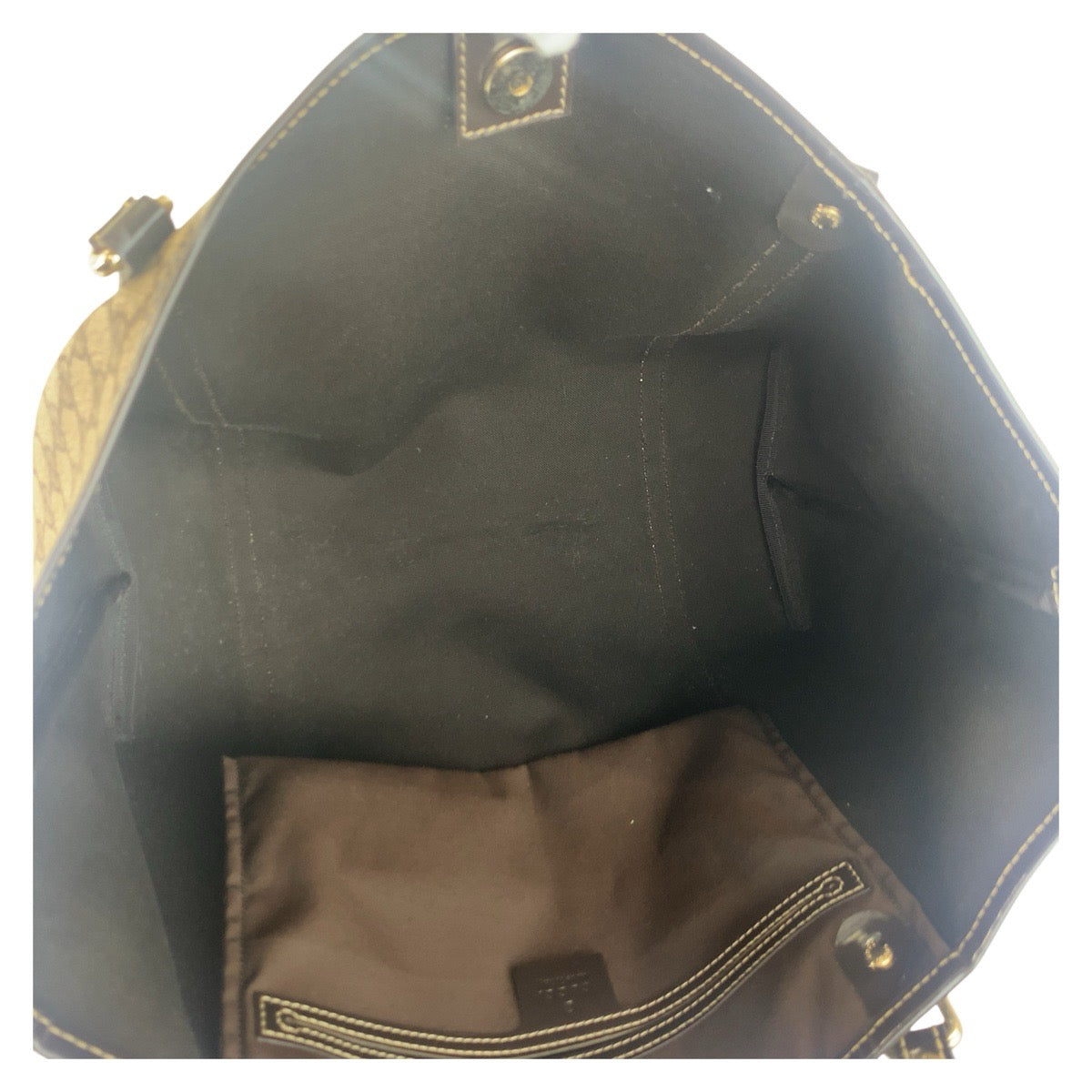 21231
GUCCI グッチ ベージュ ブラウン ゴールド金具 GGスプリームキャンバス 197953 トートバッグ ショルダーバッグ レディース ABP36