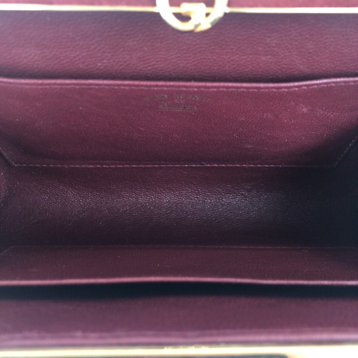 21232
GUCCI グッチ ヴィンテージ インターロッキング ワインレッド ボルドー ゴールド金具 スウェード / レザー クラッチバッグ セカンドバッグ レディース A28
