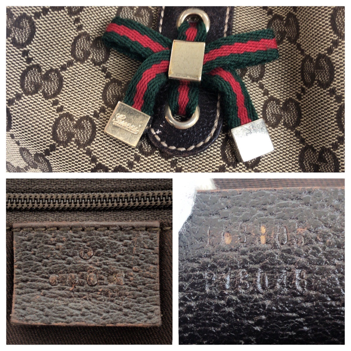 21233
GUCCI グッチ シェリーライン プリンシー ベージュ ブラウン ゴールド金具 GGキャンバス / レザー 163805 トートバッグ ショルダーバッグ レディース AB28