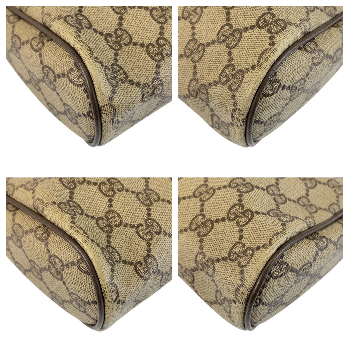 21236
GUCCI グッチ ヴィンテージ シェリーライン ベージュ ブラウン ゴールド金具 GGスプリームキャンバス / レザー 32 014 3553 クラッチバッグ セカンドバッグ メンズ AB15