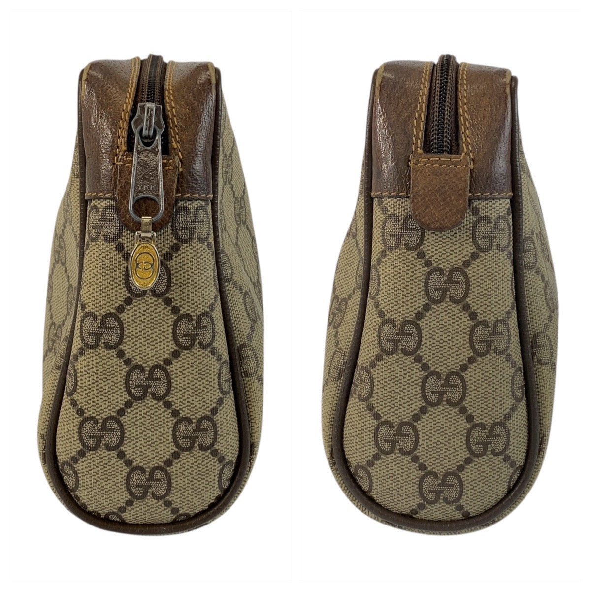 21236
GUCCI グッチ ヴィンテージ シェリーライン ベージュ ブラウン ゴールド金具 GGスプリームキャンバス / レザー 32 014 3553 クラッチバッグ セカンドバッグ メンズ AB15