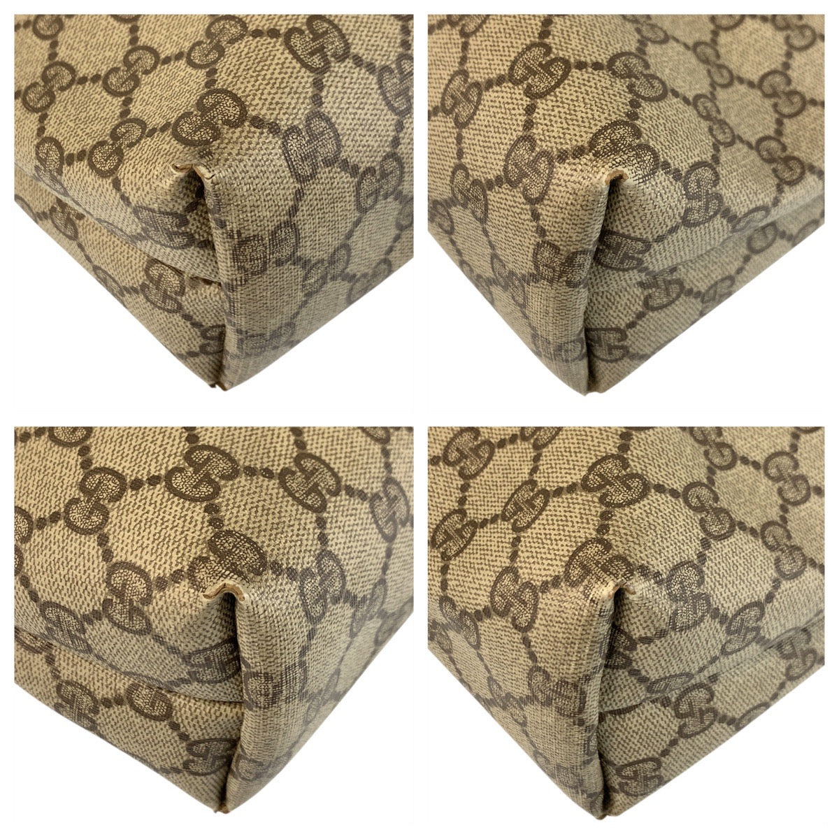 21238
GUCCI グッチ ヴィンテージ シェリーライン ベージュ ブラウン ゴールド金具 GGスプリームキャンバス / レザー 39 02 003 トートバッグ ショルダーバッグ レディース AB23