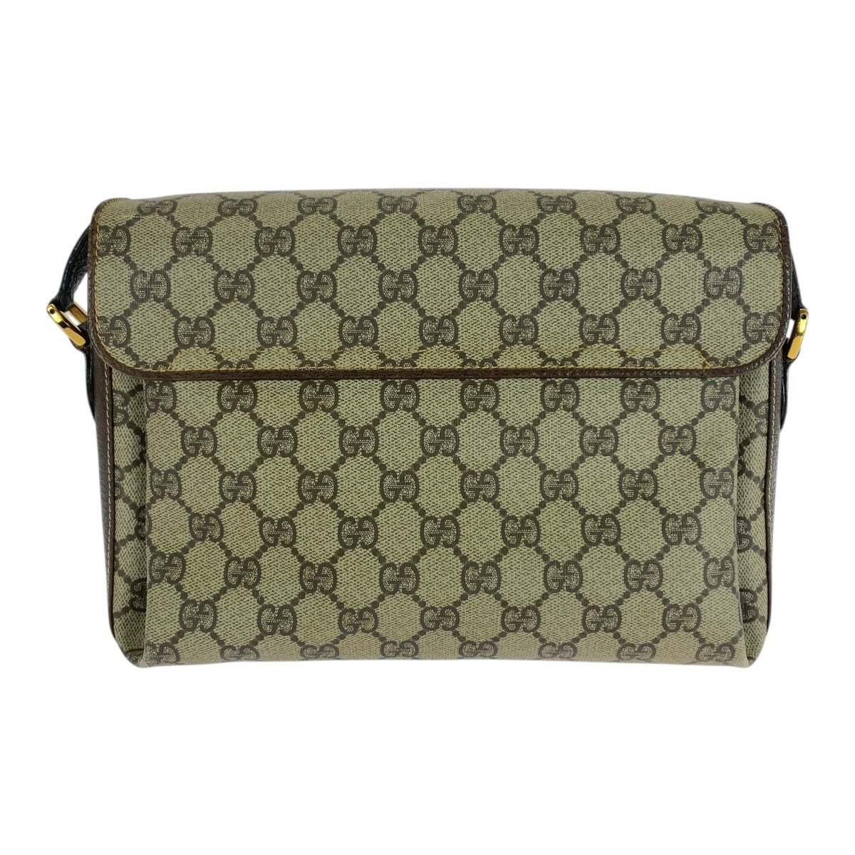 21240
GUCCI グッチ ヴィンテージ シェリーライン オールドグッチ ベージュ ブラウン ゴールド金具 GGスプリームキャンバス / レザー 904 02 084 ショルダーバッグ ポシェット レディース AB30