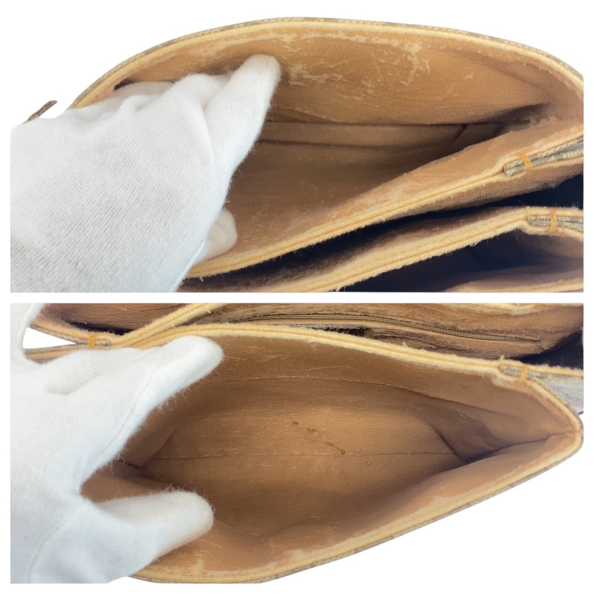 21240
GUCCI グッチ ヴィンテージ シェリーライン オールドグッチ ベージュ ブラウン ゴールド金具 GGスプリームキャンバス / レザー 904 02 084 ショルダーバッグ ポシェット レディース AB30