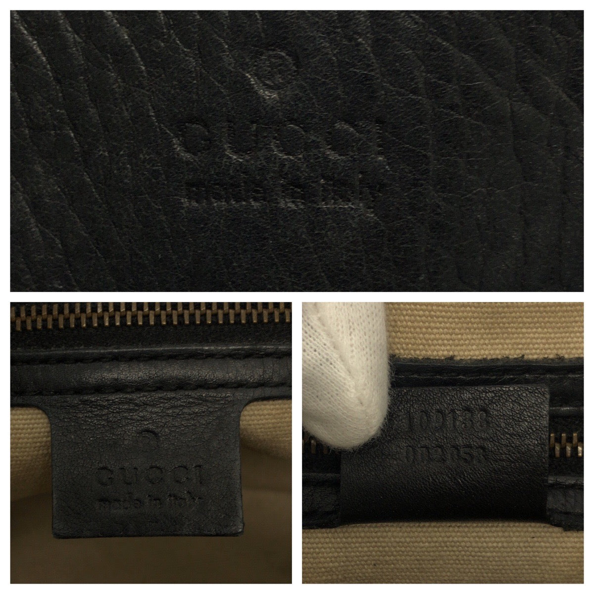 21241
GUCCI グッチ バンブー ブラック 黒 ゴールド金具 レザー / バンブー 109138 トートバッグ ハンドバッグ レディース AB30