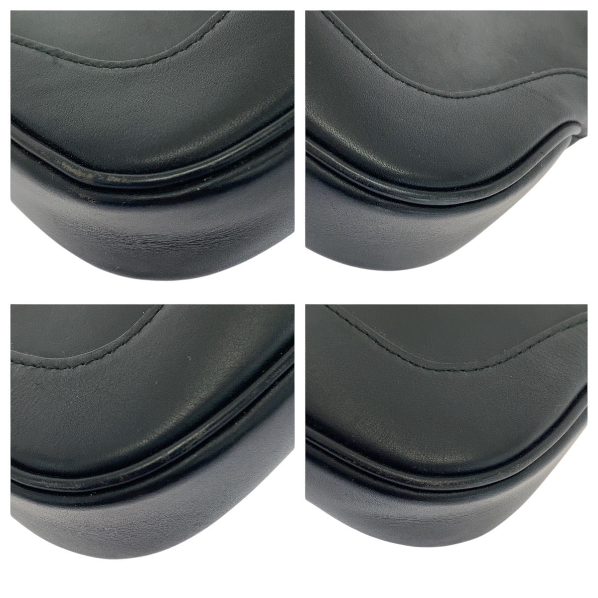 21242
GUCCI グッチ ジャッキー ブラック 黒 シルバー金具 レザー 001 4032 ショルダーバッグ チェーンショルダーバッグ レディース ABP37