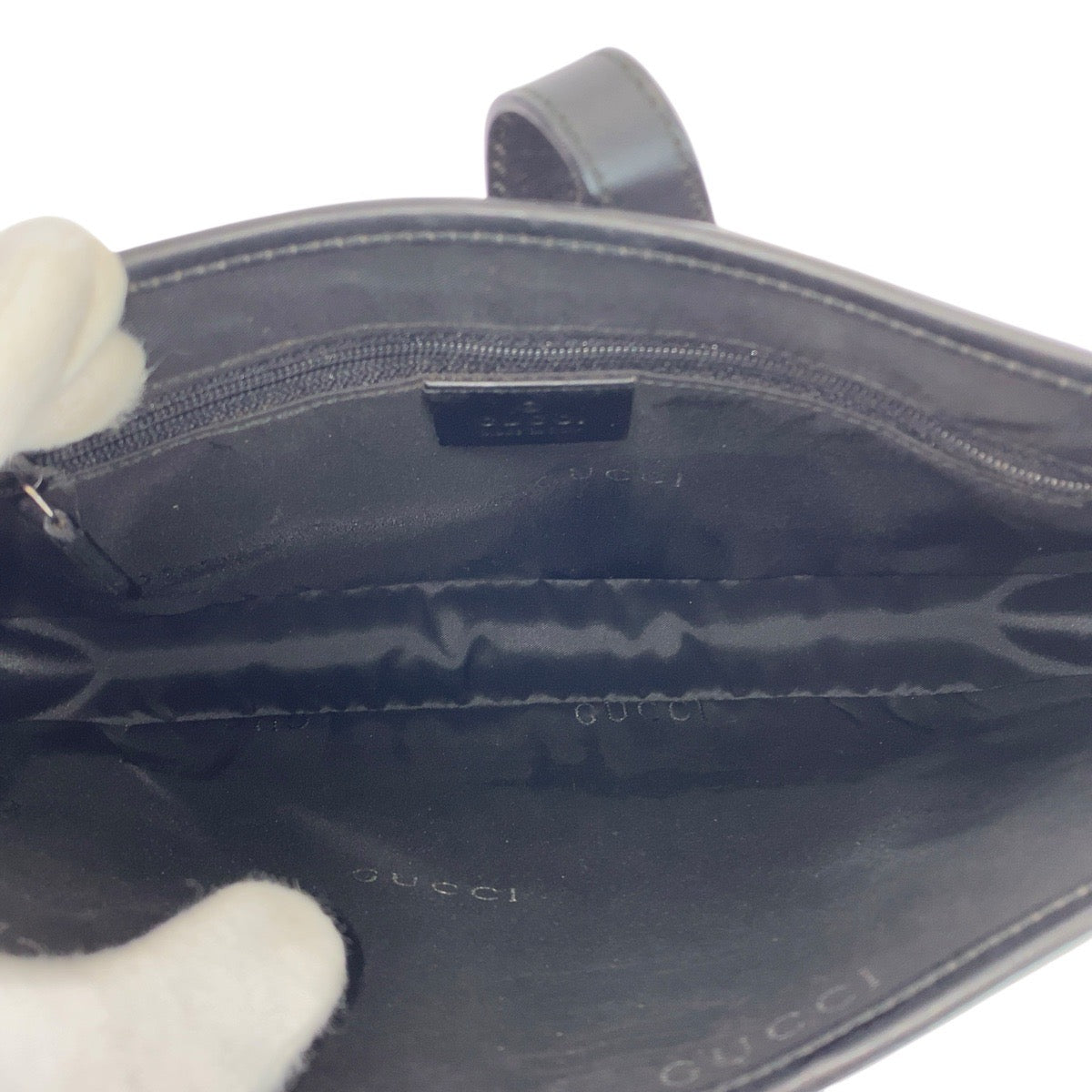 21242
GUCCI グッチ ジャッキー ブラック 黒 シルバー金具 レザー 001 4032 ショルダーバッグ チェーンショルダーバッグ レディース ABP37