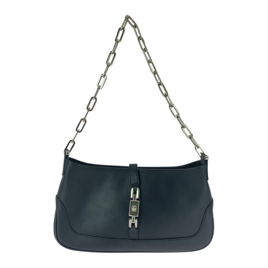 21242
GUCCI グッチ ジャッキー ブラック 黒 シルバー金具 レザー 001 4032 ショルダーバッグ チェーンショルダーバッグ レディース ABP37