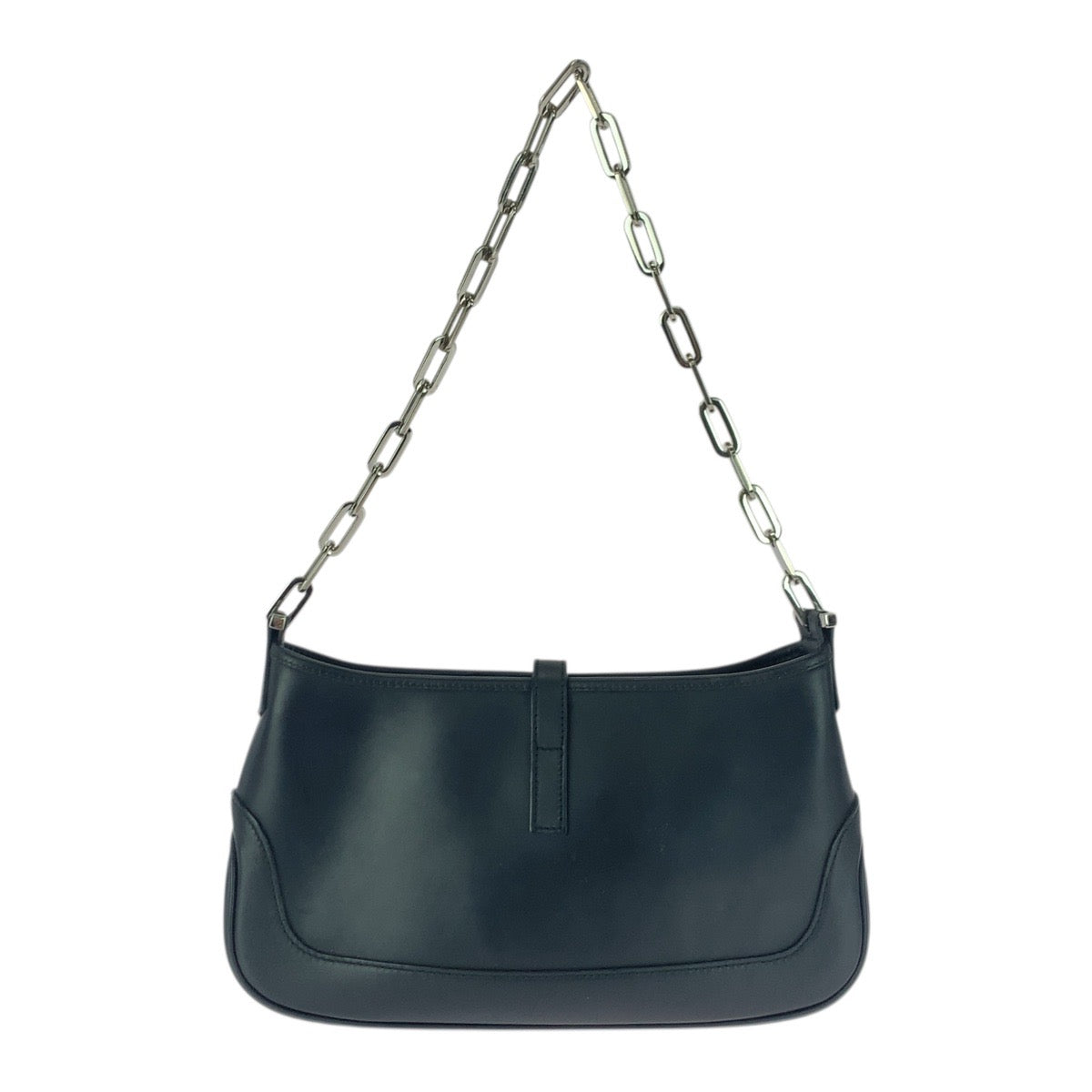 21242
GUCCI グッチ ジャッキー ブラック 黒 シルバー金具 レザー 001 4032 ショルダーバッグ チェーンショルダーバッグ レディース ABP37