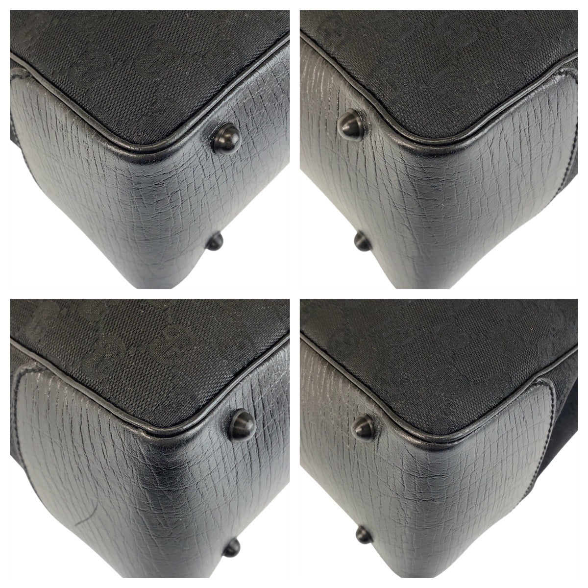 21243
GUCCI グッチ バンブー ブラック 黒 GGキャンバス / レザー 112526 トートバッグ ハンドバッグ レディース ABP30