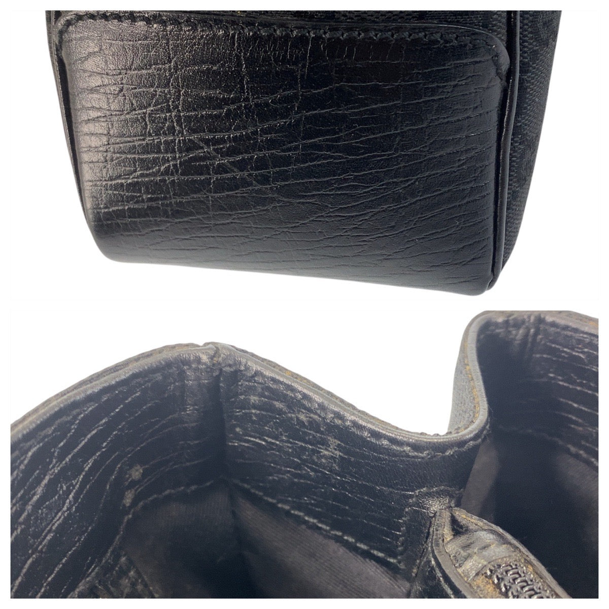 21243
GUCCI グッチ バンブー ブラック 黒 GGキャンバス / レザー 112526 トートバッグ ハンドバッグ レディース ABP30