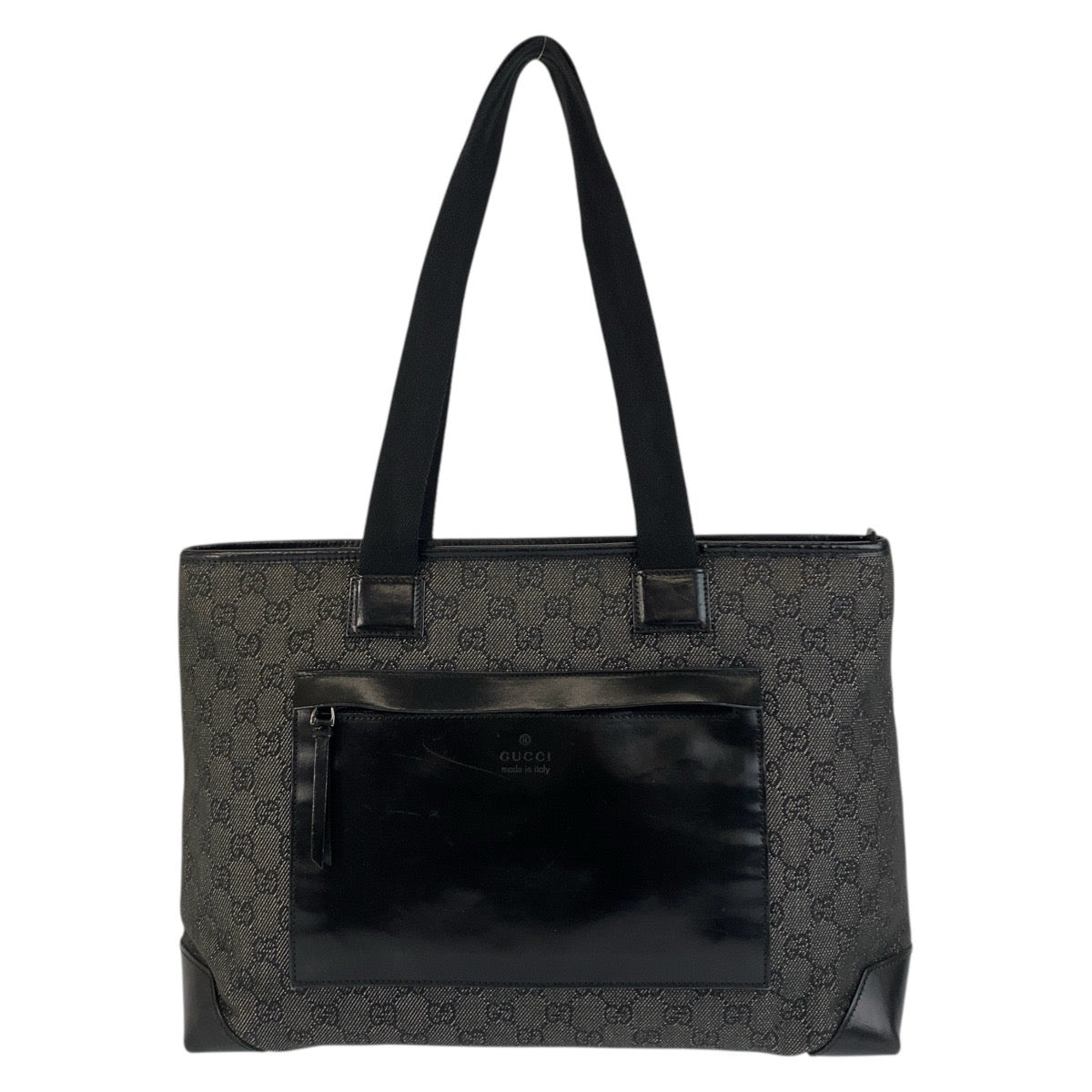 21245
GUCCI グッチ ブラック 黒 GGキャンバス / レザー 34339 トートバッグ ショルダーバッグ レディース ABP30