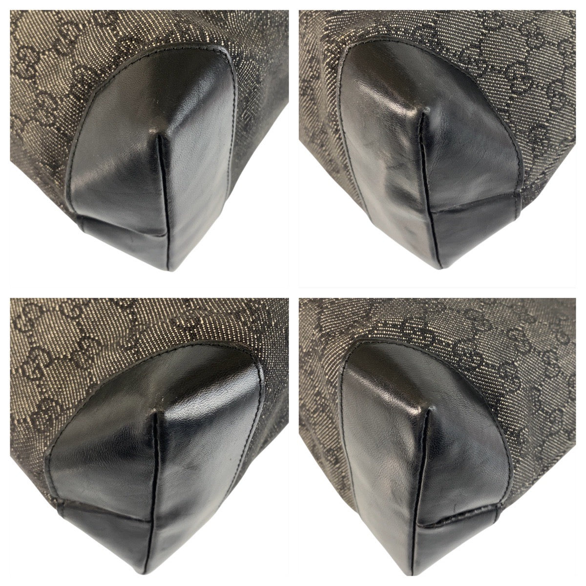 21245
GUCCI グッチ ブラック 黒 GGキャンバス / レザー 34339 トートバッグ ショルダーバッグ レディース ABP30