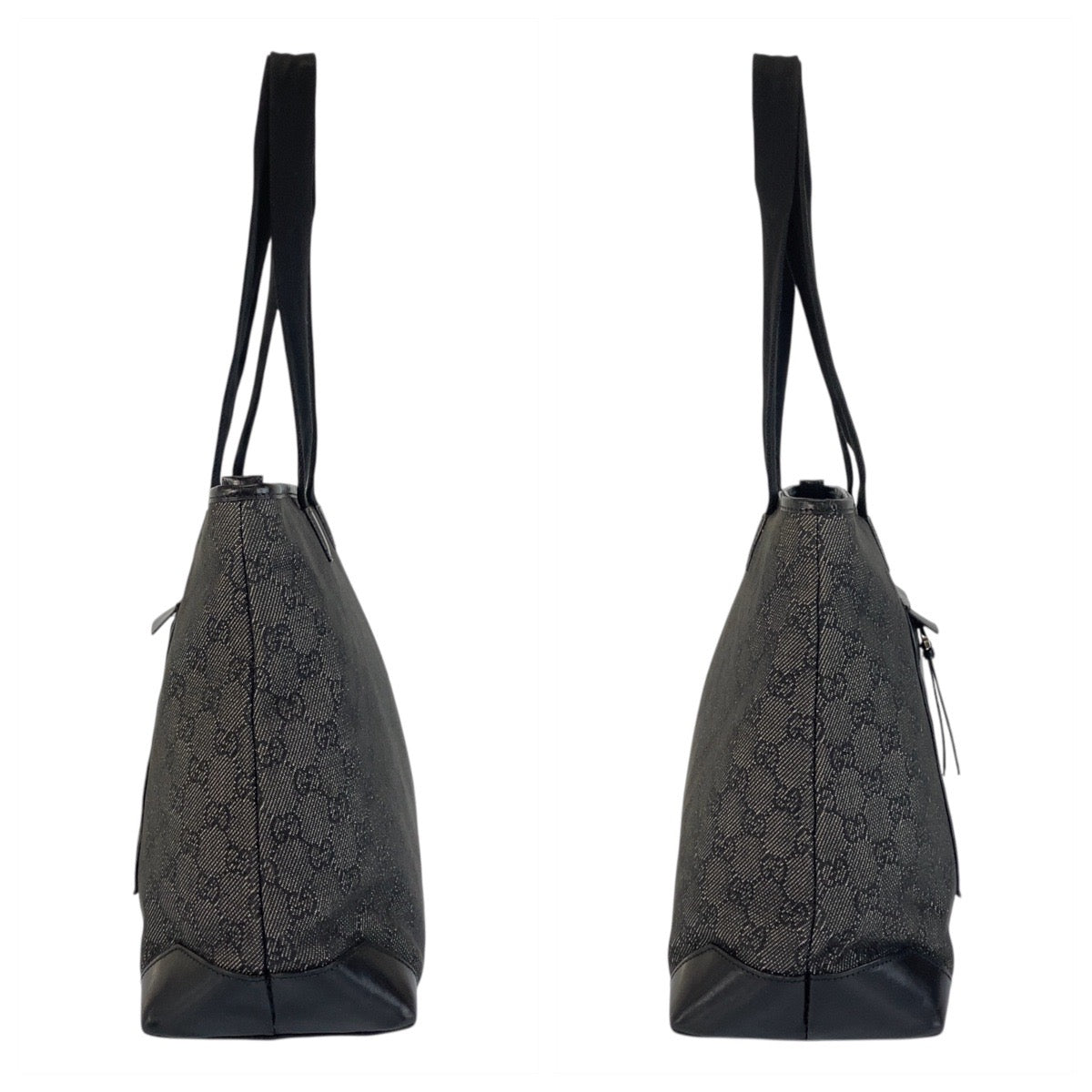 21245
GUCCI グッチ ブラック 黒 GGキャンバス / レザー 34339 トートバッグ ショルダーバッグ レディース ABP30