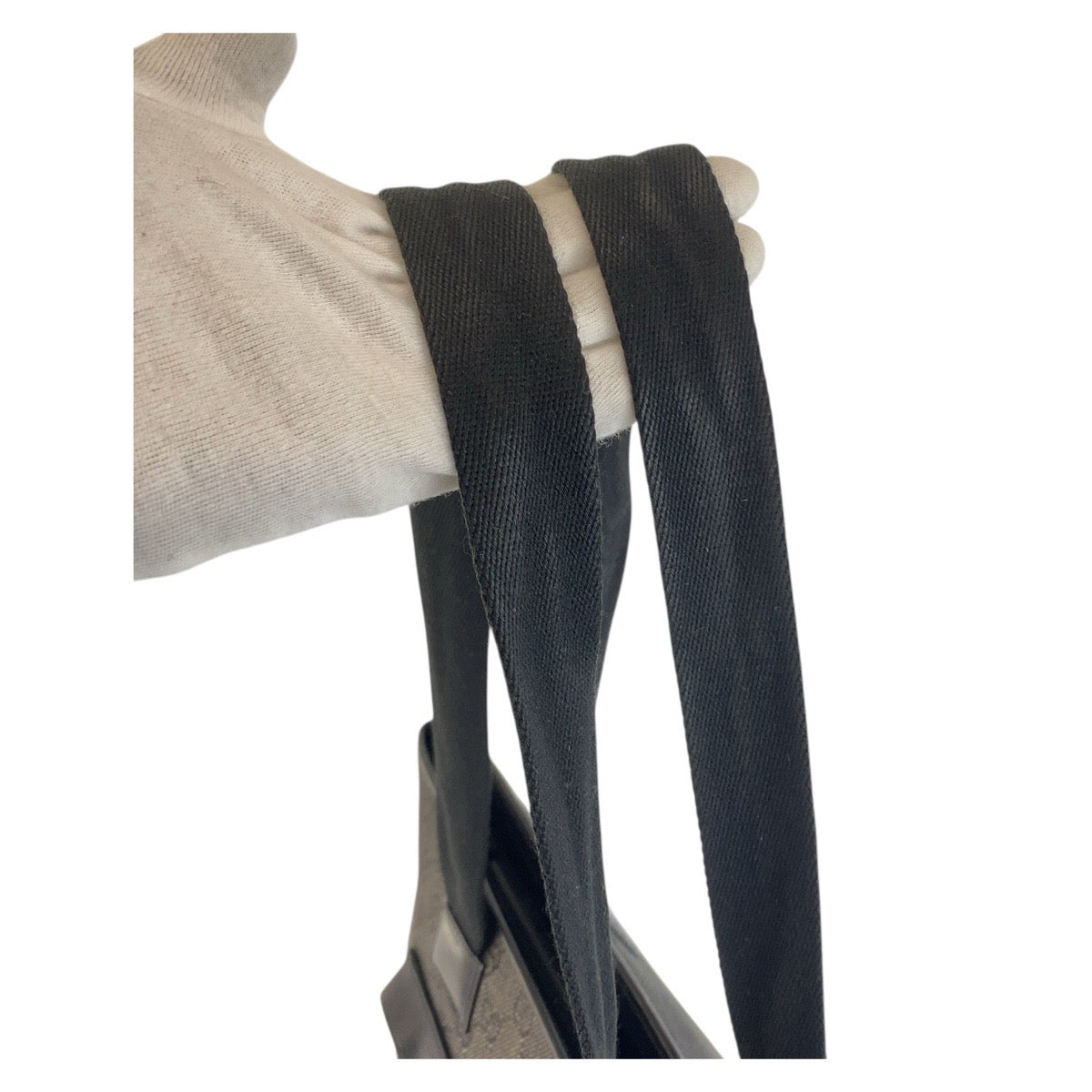 21245
GUCCI グッチ ブラック 黒 GGキャンバス / レザー 34339 トートバッグ ショルダーバッグ レディース ABP30