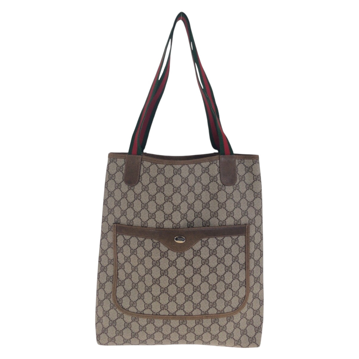 21247
GUCCI グッチ ヴィンテージ シェリーライン ベージュ ブラウン ゴールド金具 GGスプリームキャンバス / レザー 39 02 003 トートバッグ ショルダーバッグ レディース AB28