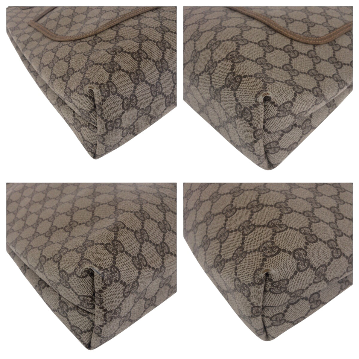 21247
GUCCI グッチ ヴィンテージ シェリーライン ベージュ ブラウン ゴールド金具 GGスプリームキャンバス / レザー 39 02 003 トートバッグ ショルダーバッグ レディース AB28