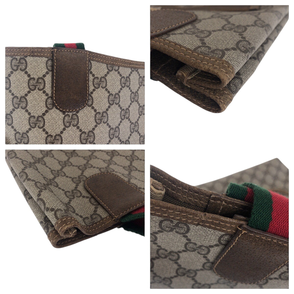 21247
GUCCI グッチ ヴィンテージ シェリーライン ベージュ ブラウン ゴールド金具 GGスプリームキャンバス / レザー 39 02 003 トートバッグ ショルダーバッグ レディース AB28