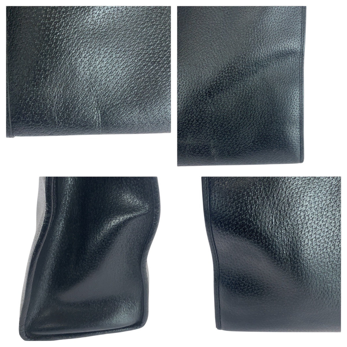 21248
GUCCI グッチ ジャッキー ブラック 黒 シルバー金具 レザー 002 1074 トートバッグ ショルダーバッグ レディース AB28