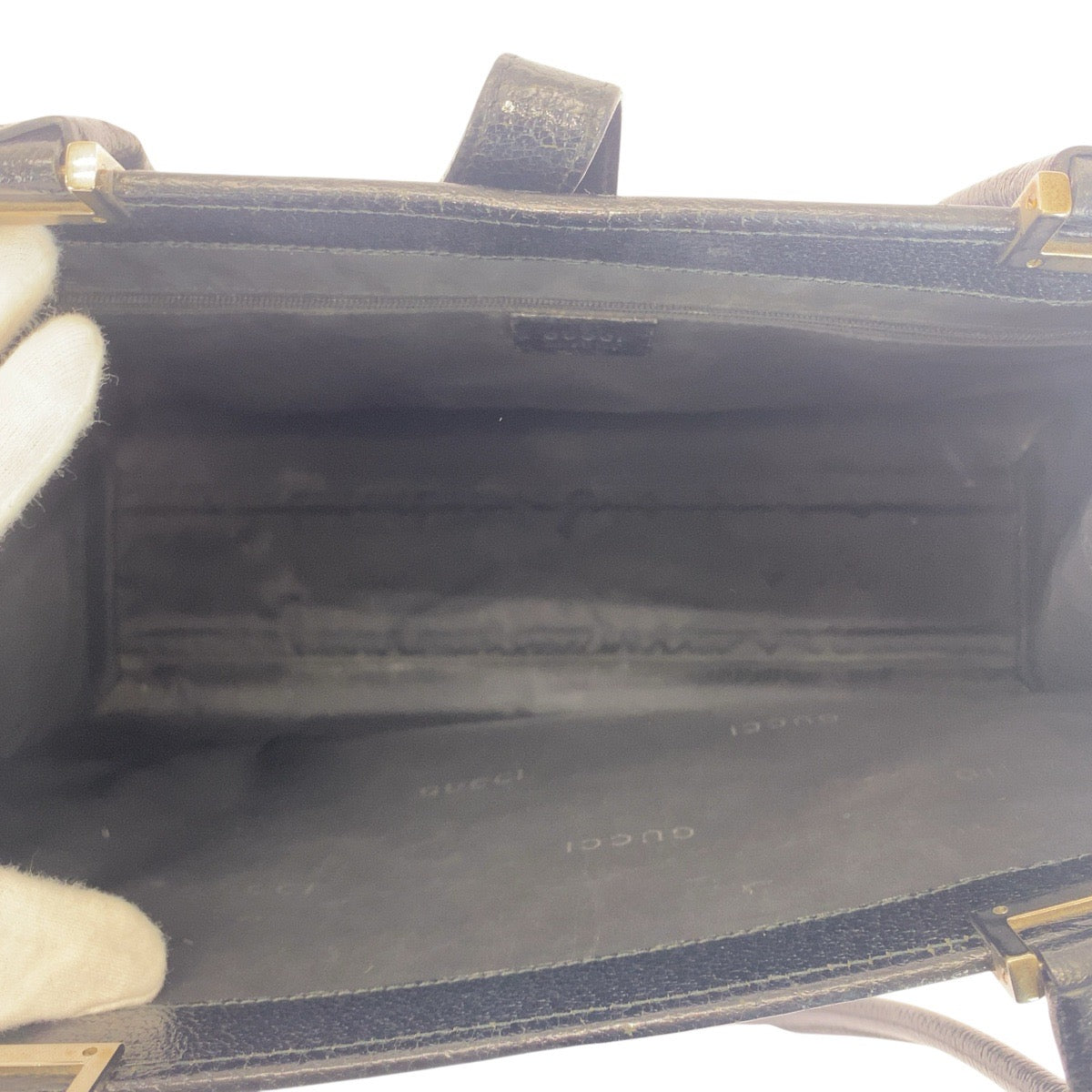 21248
GUCCI グッチ ジャッキー ブラック 黒 シルバー金具 レザー 002 1074 トートバッグ ショルダーバッグ レディース AB28