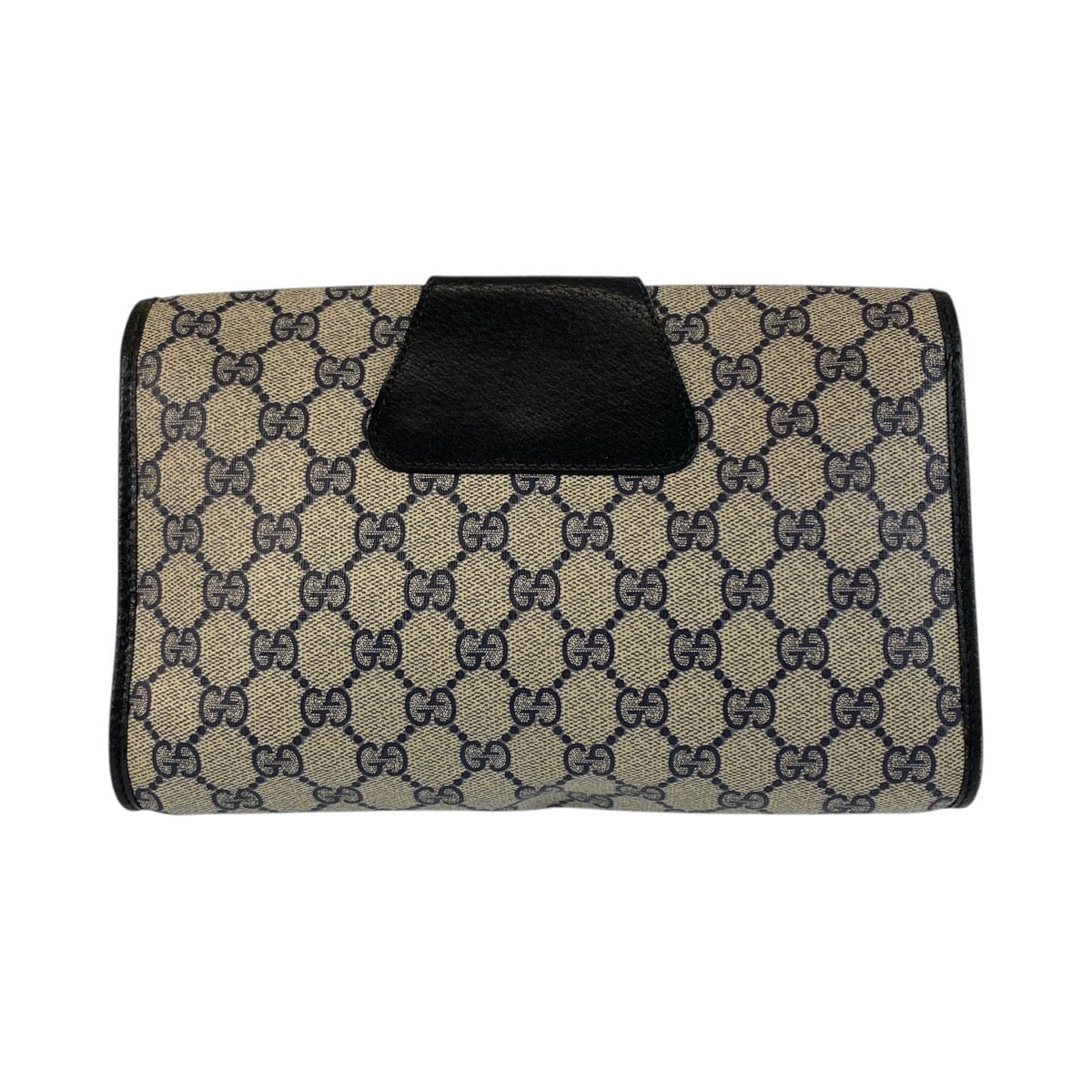 21250
GUCCI グッチ ヴィンテージ シェリーライン グレー ネイビー ゴールド金具 PVC / レザー 89 01 030 クラッチバッグ セカンドバッグ メンズ AB15