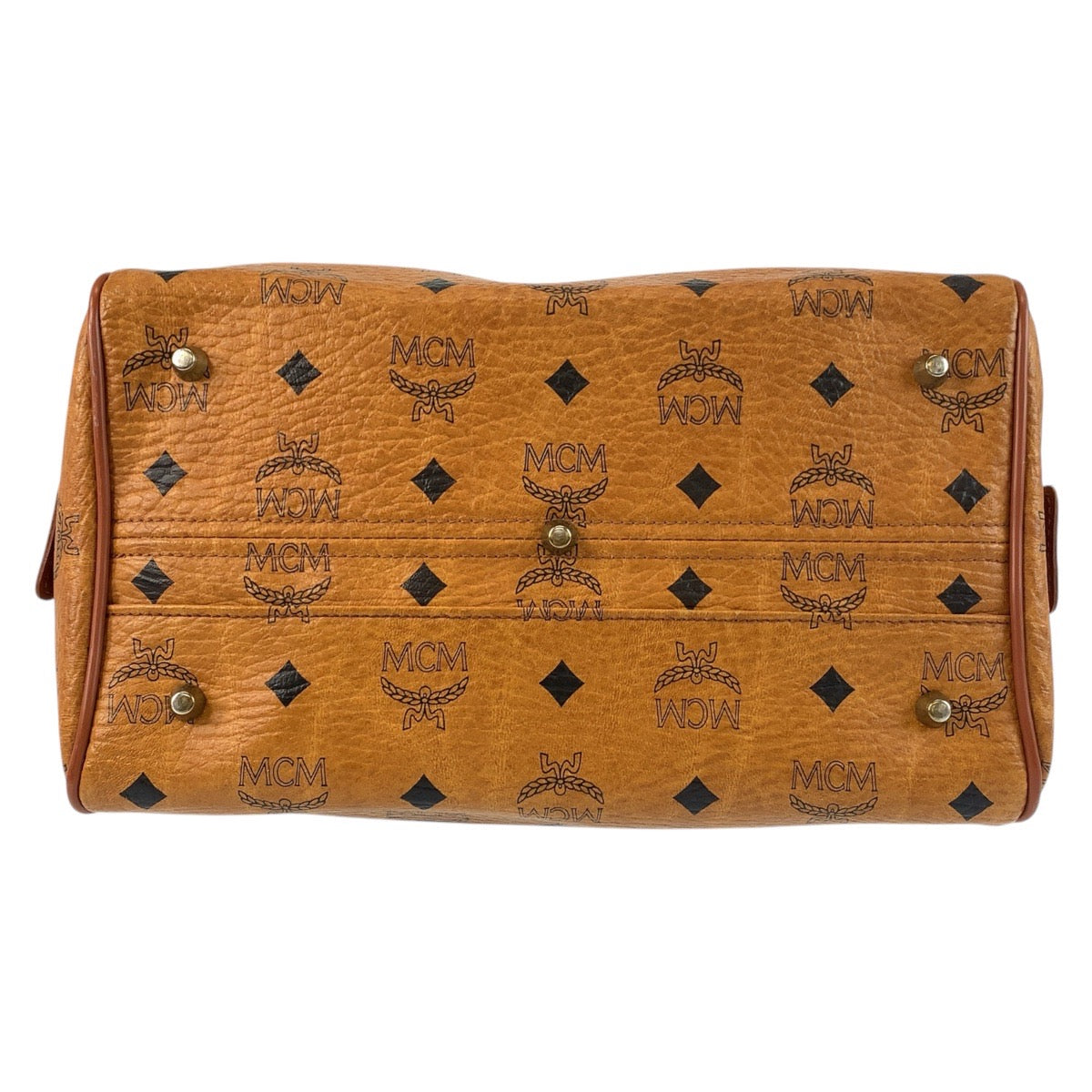 21254
MCM エム シー エム ヴィセトス ブラウン ゴールド金具 レザー ハンドバッグ ショルダーバッグ 2way レディース ABP21