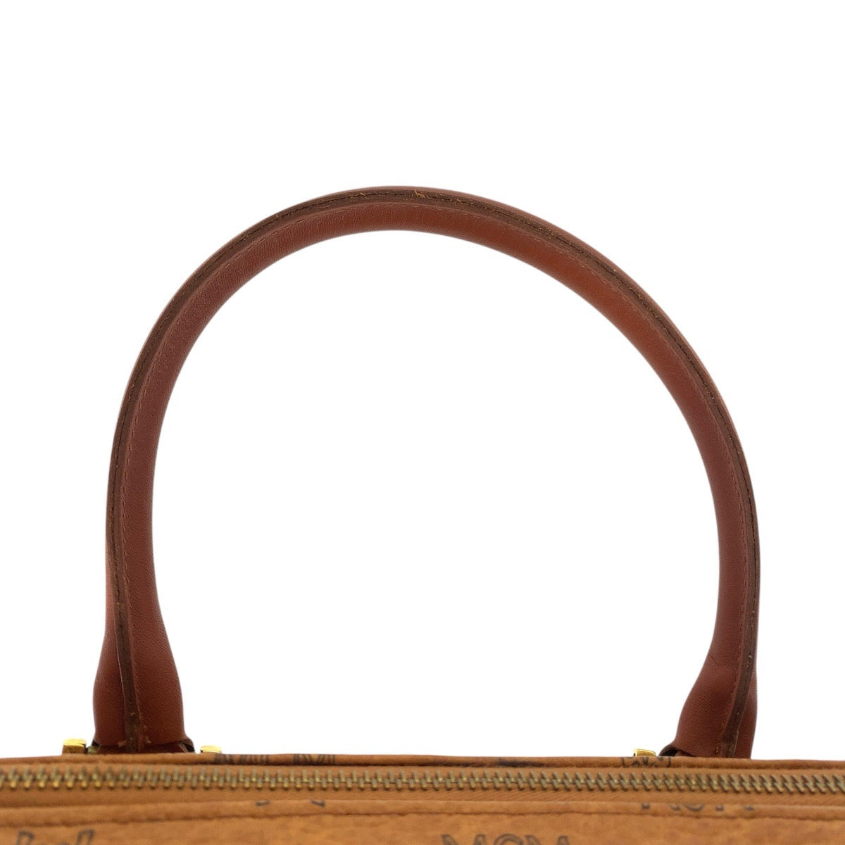 21254
MCM エム シー エム ヴィセトス ブラウン ゴールド金具 レザー ハンドバッグ ショルダーバッグ 2way レディース ABP21