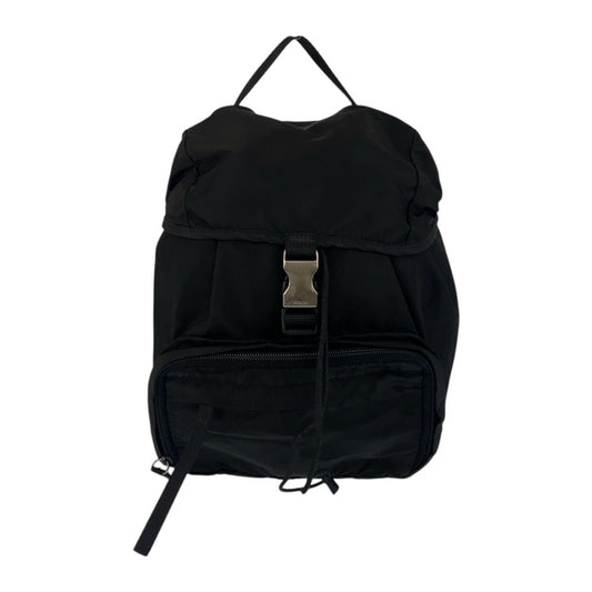 21255
PRADA プラダ テスート 三角ロゴプレート ブラック 黒 シルバー金具 ナイロン リュック・デイパック バックパック レディース ABP38