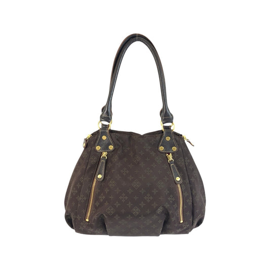 21257
russet ラシット ブラウン 茶 ゴールド金具 ナイロン / レザー トートバッグ ショルダーバッグ レディース A7