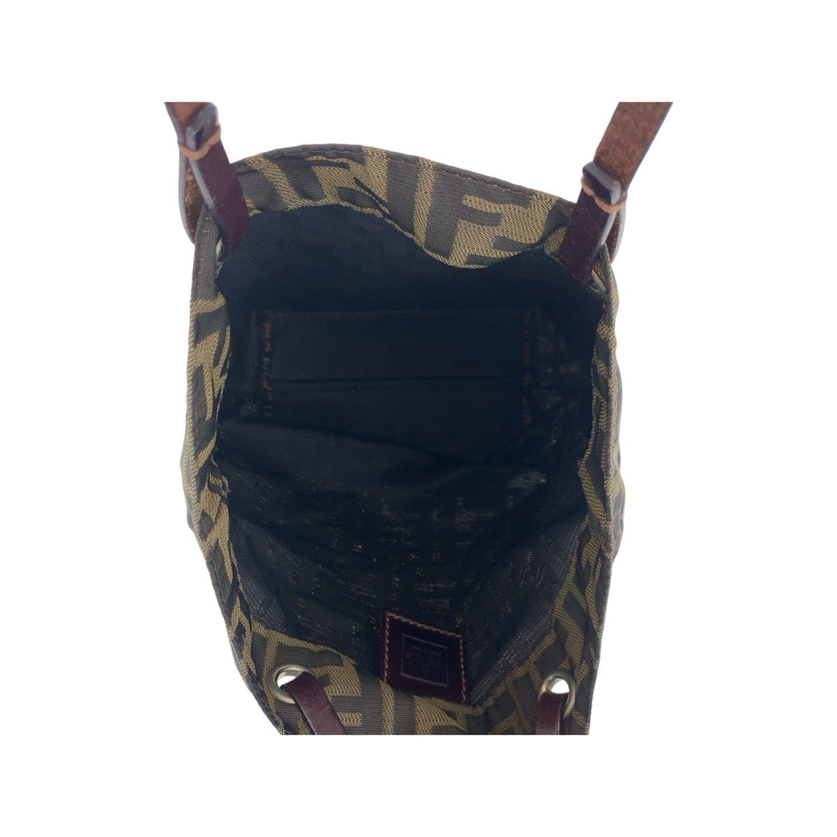 21261
FENDI フェンディ ズッカ ブラウン シルバー金具 キャンバス / レザー 2220 26598 008 ハンドバッグ レディース AB28