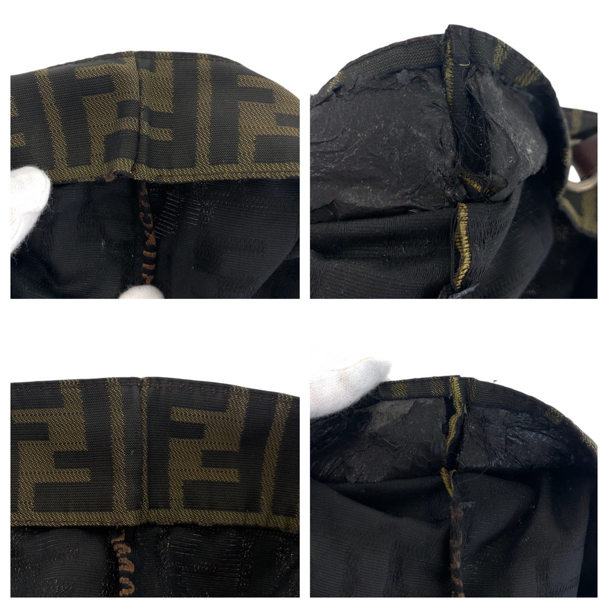 21261
FENDI フェンディ ズッカ ブラウン シルバー金具 キャンバス / レザー 2220 26598 008 ハンドバッグ レディース AB28