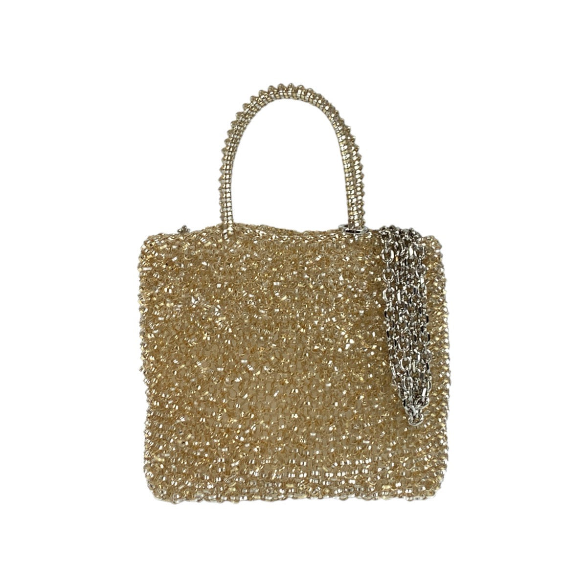 21262
ANTEPRIMA アンテプリマ スタンダード ミニアトゥーラ ゴールド シルバー PVC PB21F12045-671 ショルダーバッグ チェーンショルダーバッグ レディース A15