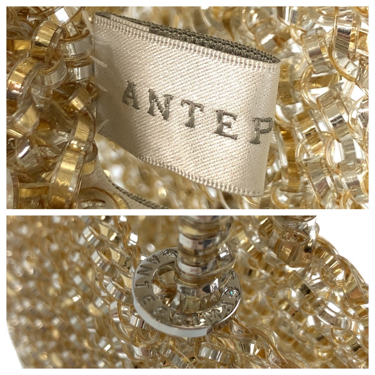 21262
ANTEPRIMA アンテプリマ スタンダード ミニアトゥーラ ゴールド シルバー PVC PB21F12045-671 ショルダーバッグ チェーンショルダーバッグ レディース A15