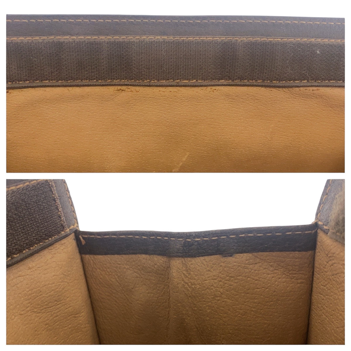 21263
GUCCI グッチ ヴィンテージ シェリーライン ブラウン ベージュ ゴールド金具 GGスプリームキャンバス / レザー 156 01 033 クラッチバッグ セカンドバッグ メンズ AB15