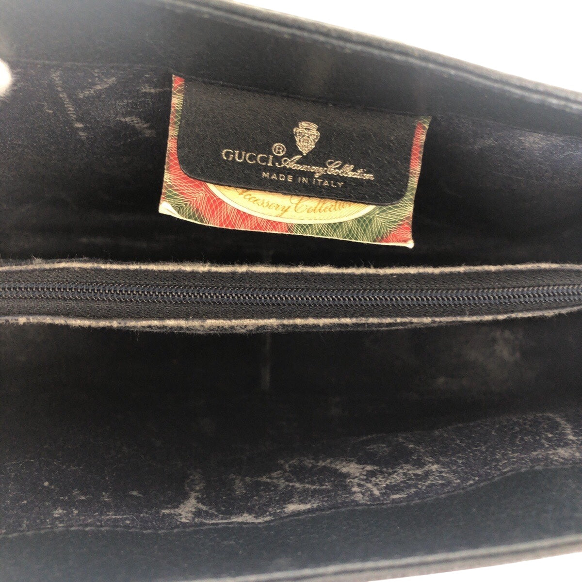 21265
GUCCI グッチ ヴィンテージ シェリーライン オールドグッチ ネイビー グレー ゴールド金具 GGスプリームキャンバス / レザー 116 02 076 ショルダーバッグ ポシェット レディース ABP37
