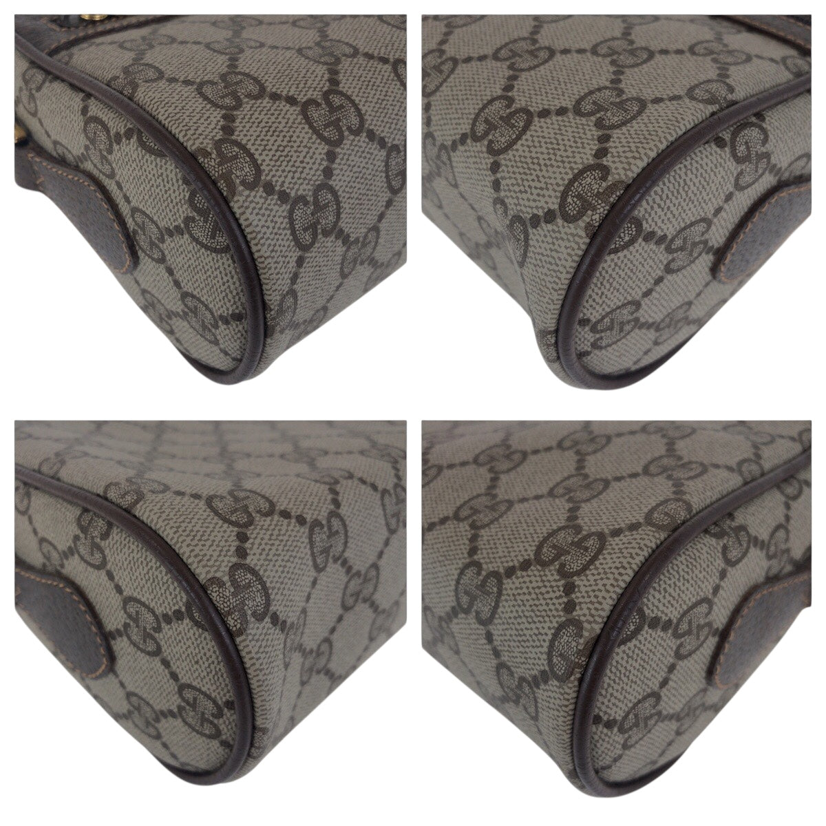 21266
GUCCI グッチ ヴィンテージ シェリーライン オールドグッチ ブラウン ゴールド金具 GGスプリームキャンバス / レザー 119 02 087 ショルダーバッグ ポシェット レディース ABP42