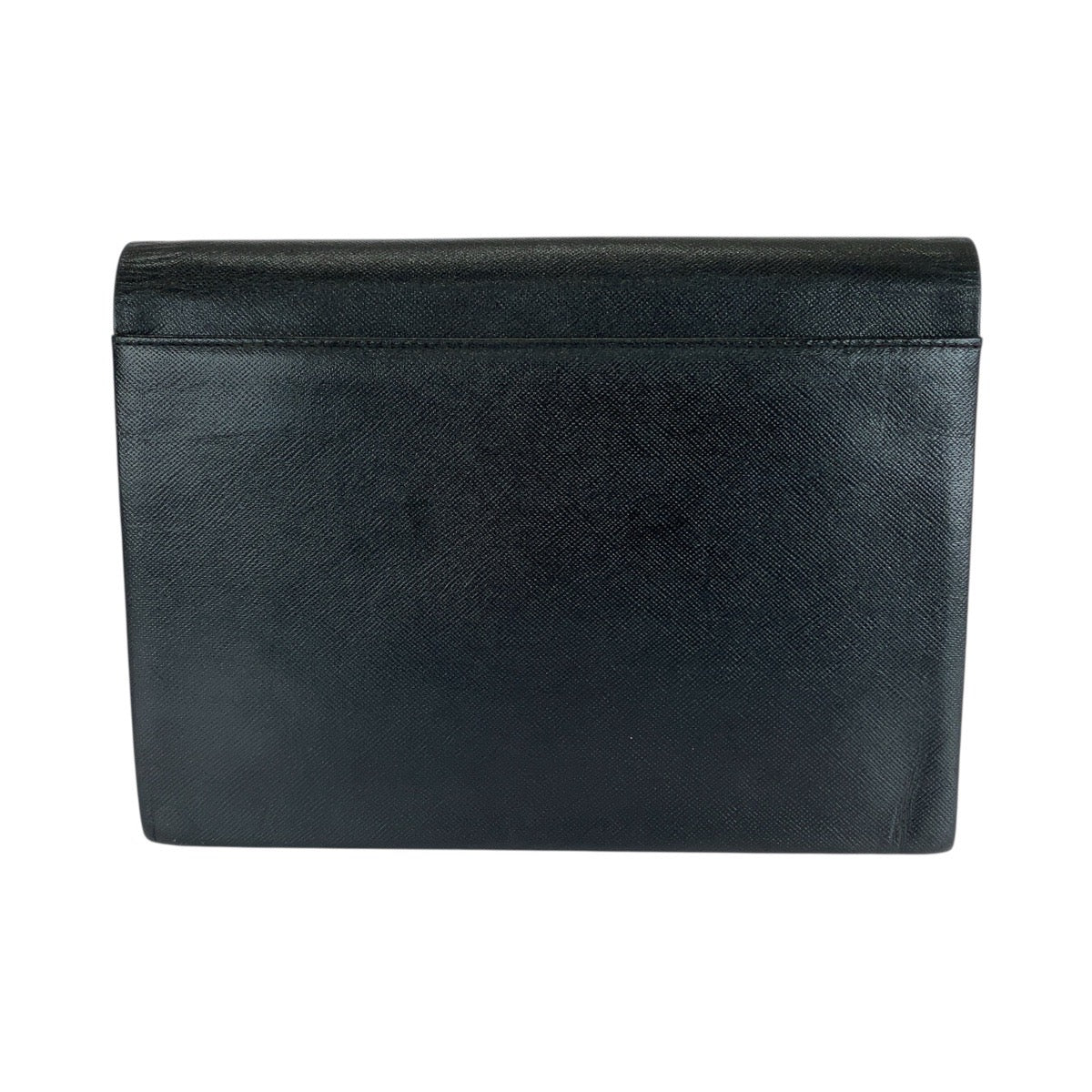 21268
YVES SAINT LAURENT イヴ サンローラン ヴィンテージ YSL ブラック 黒 ゴールド金具 レザー クラッチバッグ セカンドバッグ レディース ABP21