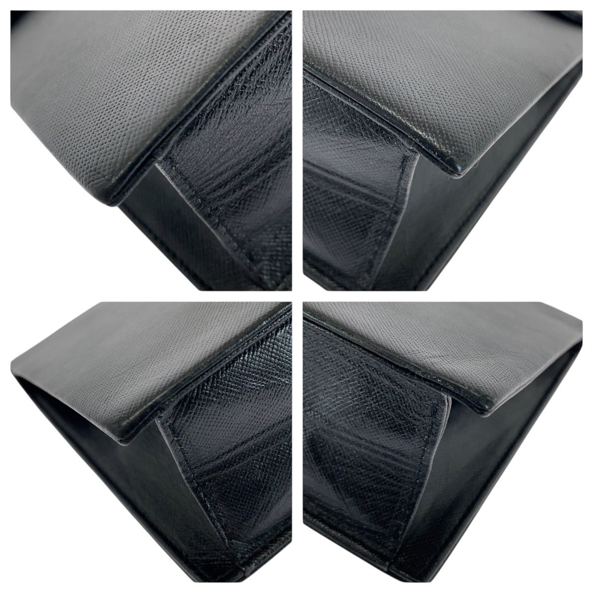 21268
YVES SAINT LAURENT イヴ サンローラン ヴィンテージ YSL ブラック 黒 ゴールド金具 レザー クラッチバッグ セカンドバッグ レディース ABP21