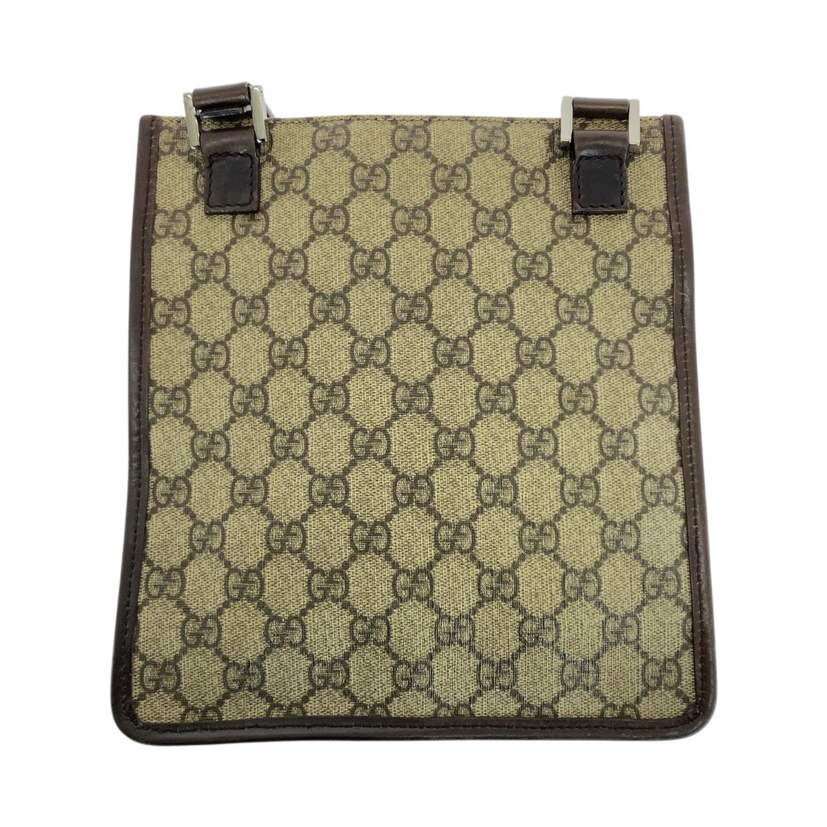 21269
GUCCI グッチ ベージュ ブラウン シルバー金具 GGスプリームキャンバス / レザー 92562 ショルダーバッグ レディース AB22