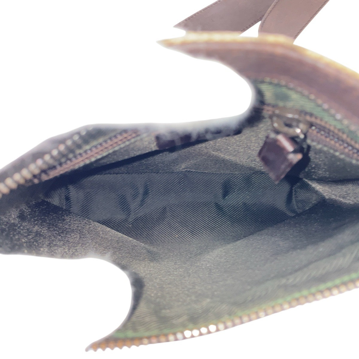 21269
GUCCI グッチ ベージュ ブラウン シルバー金具 GGスプリームキャンバス / レザー 92562 ショルダーバッグ レディース AB22