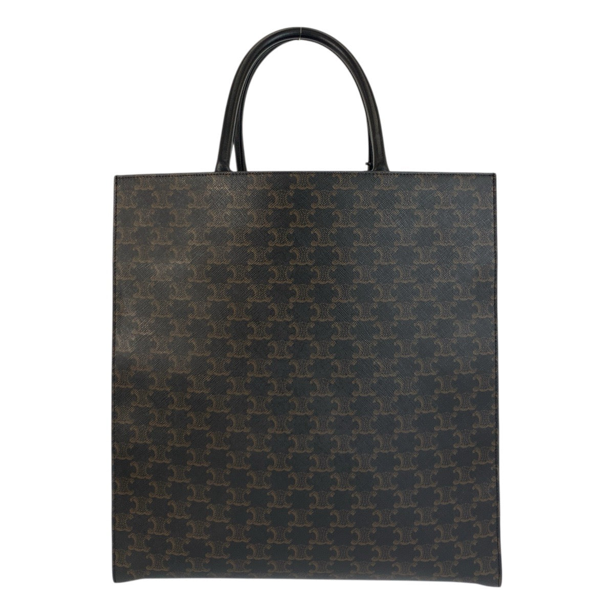 21270
CELINE セリーヌ トリオンフ バーティカルカバ ラージ ブラウン ブラック 黒 ゴールド金具 PVC / レザー S-SL-5109 トートバッグ 男女兼用 レディース ABP120