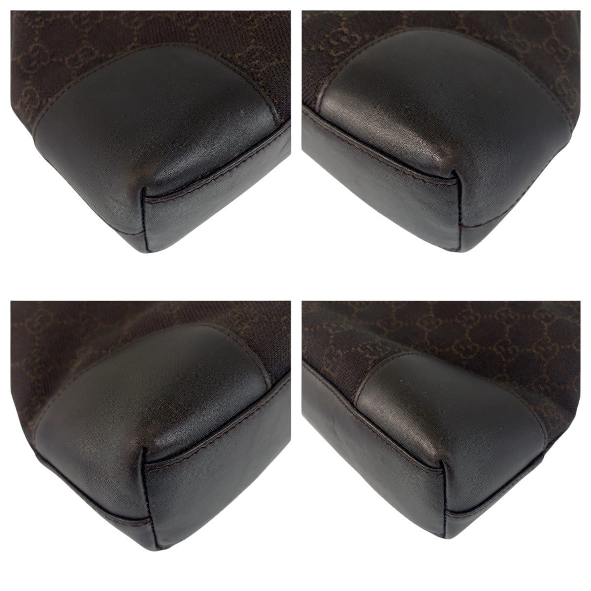 21271
GUCCI グッチ ブラウン シルバー金具 GGキャンバス / レザー 143745 ワンショルダーバッグ 肩掛け レディース AB