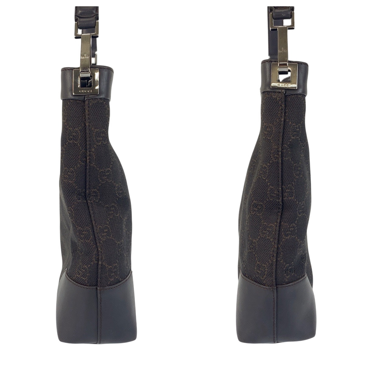 21271
GUCCI グッチ ブラウン シルバー金具 GGキャンバス / レザー 143745 ワンショルダーバッグ 肩掛け レディース AB