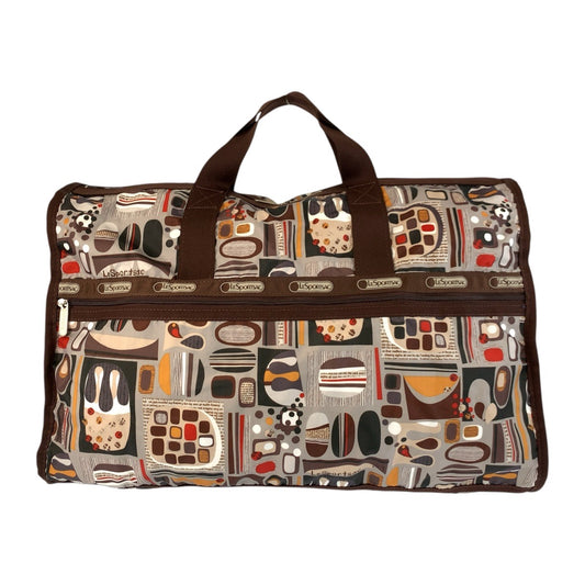 21272
LeSportsac レスポートサック ブラウン マルチカラー ナイロン ボストンバッグ ハンドバッグ レディース AB