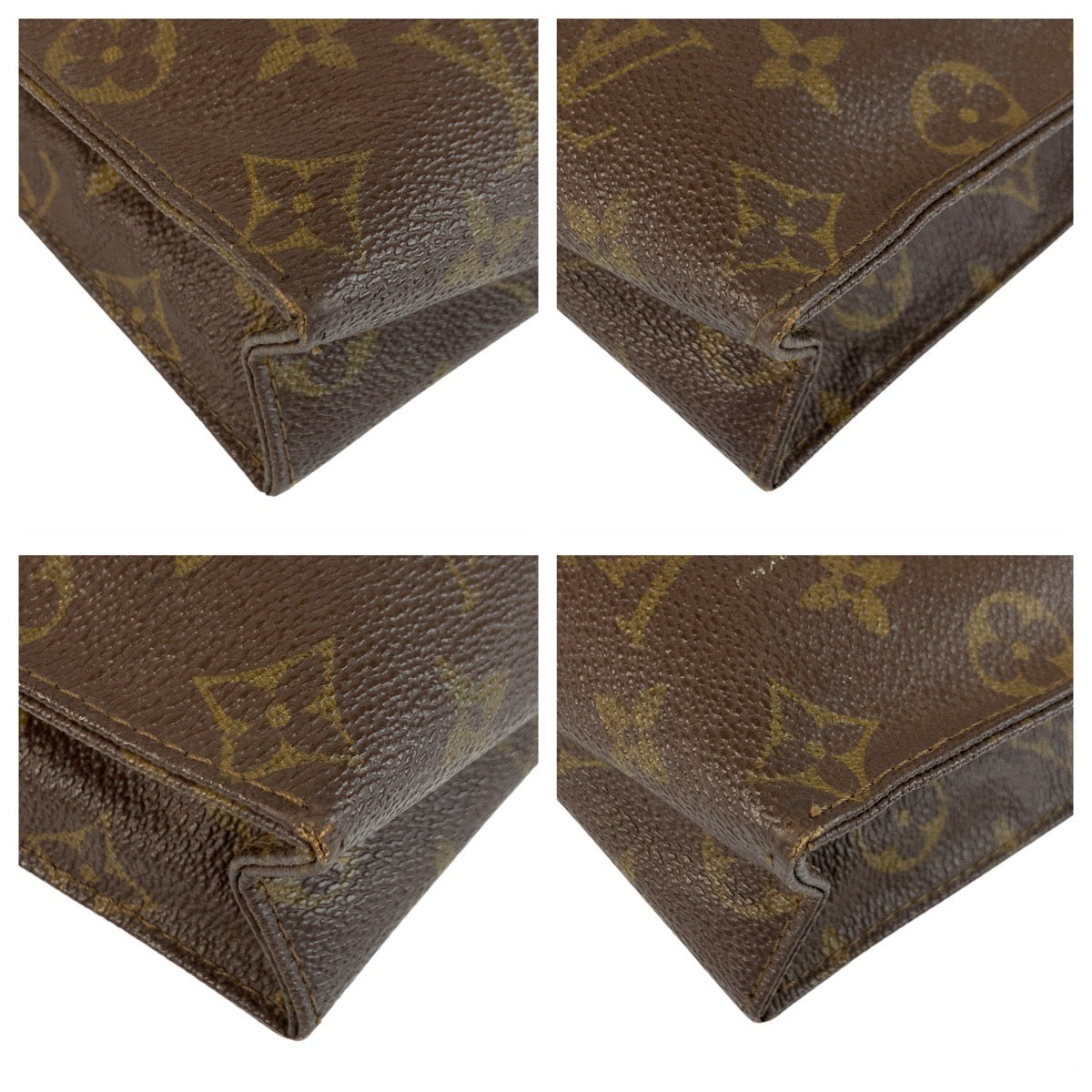 21280
LOUIS VUITTON ルイヴィトン ヴィンテージ モノグラム ポッシュ トワレット ブラウン PVC M47542 クラッチバッグ ポーチ メンズ ABP21