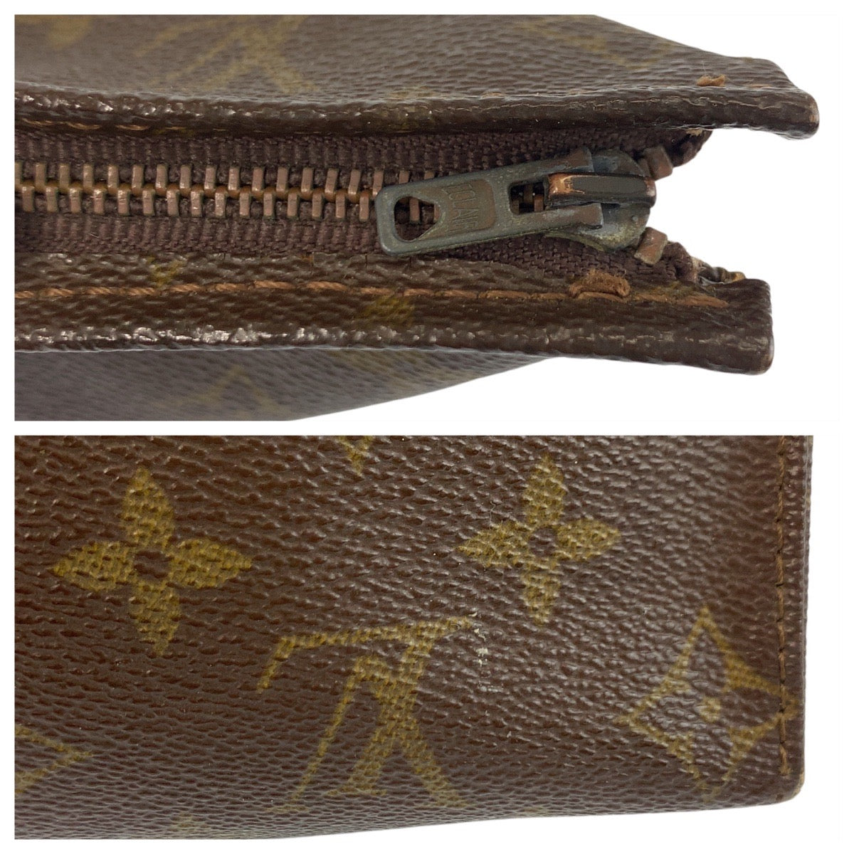 21280
LOUIS VUITTON ルイヴィトン ヴィンテージ モノグラム ポッシュ トワレット ブラウン PVC M47542 クラッチバッグ ポーチ メンズ ABP21