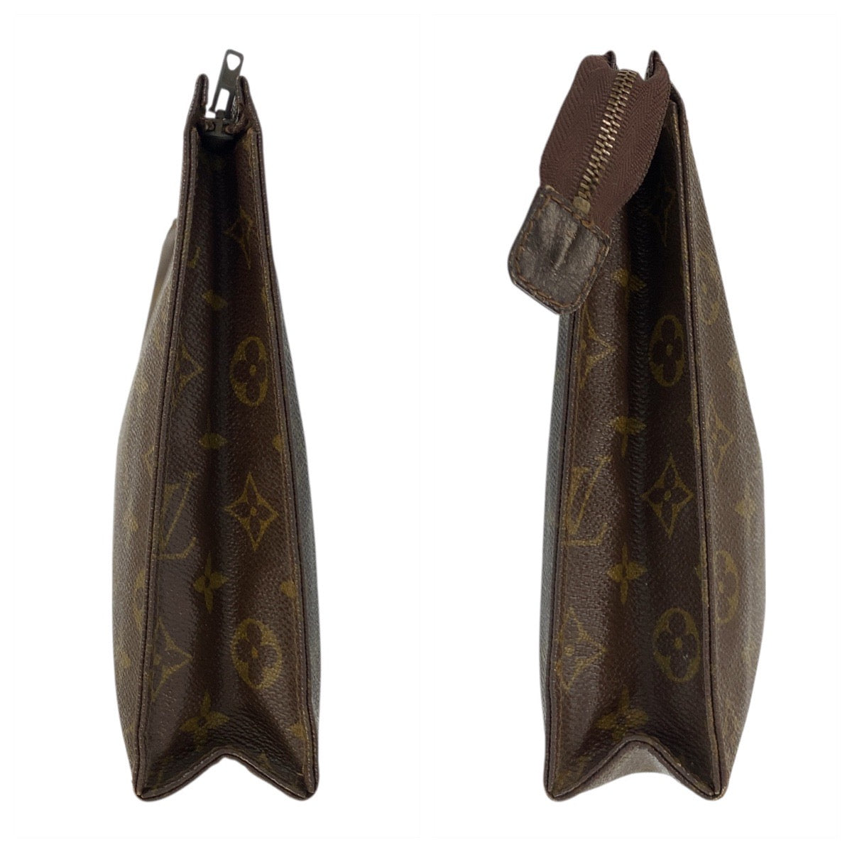 21280
LOUIS VUITTON ルイヴィトン ヴィンテージ モノグラム ポッシュ トワレット ブラウン PVC M47542 クラッチバッグ ポーチ メンズ ABP21