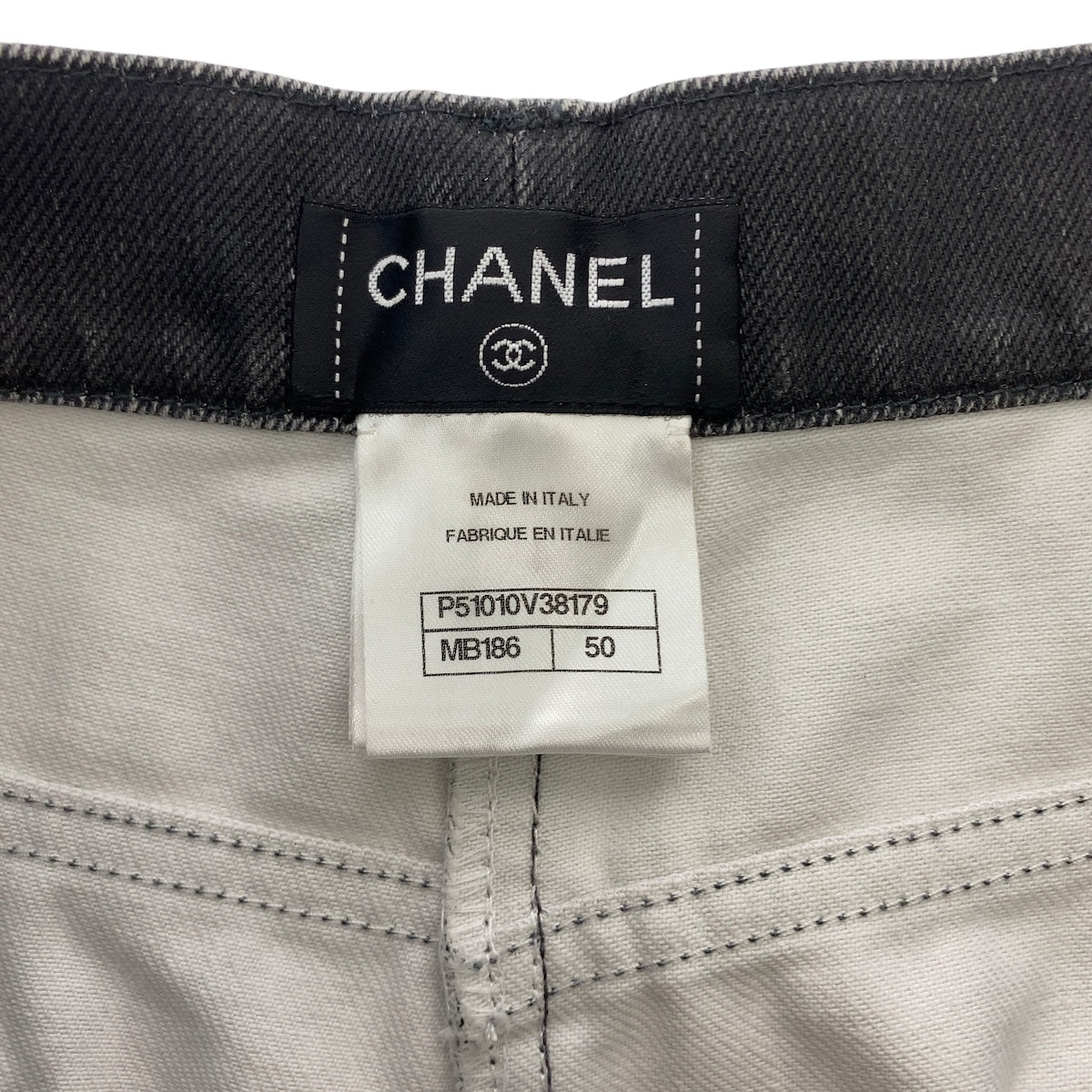 21281
CHANEL Coco Mark Size 50 Gray Denim Cotton Denim P51010V38179 Denim Pants Jeans Men's A78