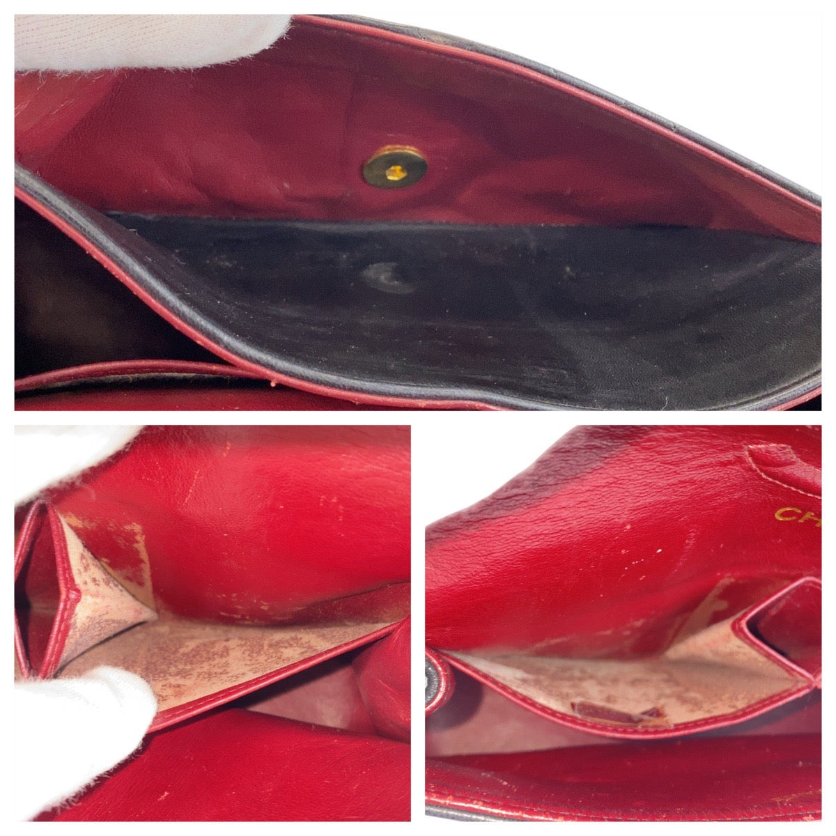 21284
CHANEL シャネル ヴィンテージ マトラッセ ココマーク ターンロック ダブルフラップ ブラック 黒 ゴールド金具 レザー チェーンショルダーバッグ レディース AB290